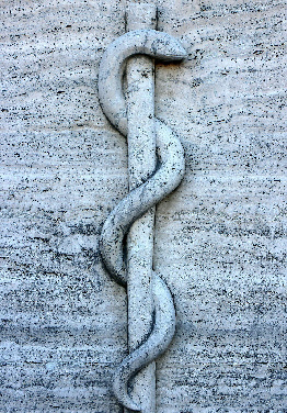 Altes und ursprünglich schamanisches Symbol der Heilkunst 