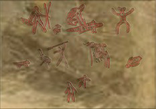 Petroglyphen: Schamanische Symbole