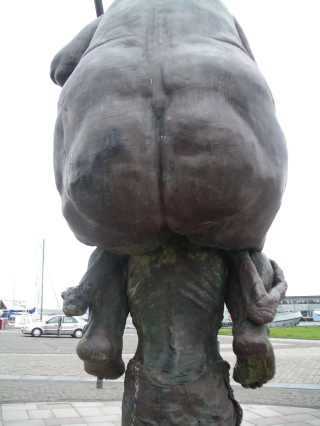 Skulptur in Dänemark zur Sklaverei
